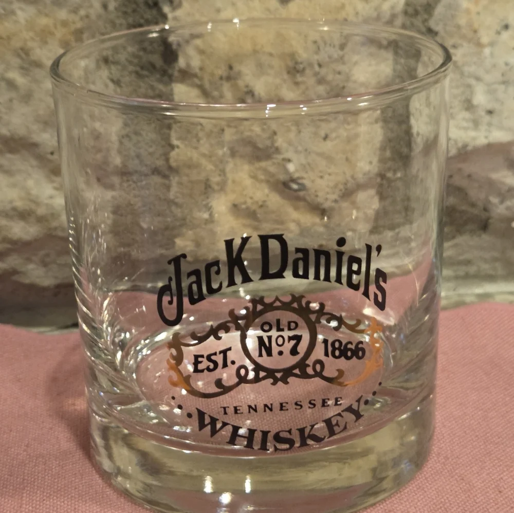 Set of 2 Jack Daniels Old No 7 Rocks Whiskey Glass Glasses